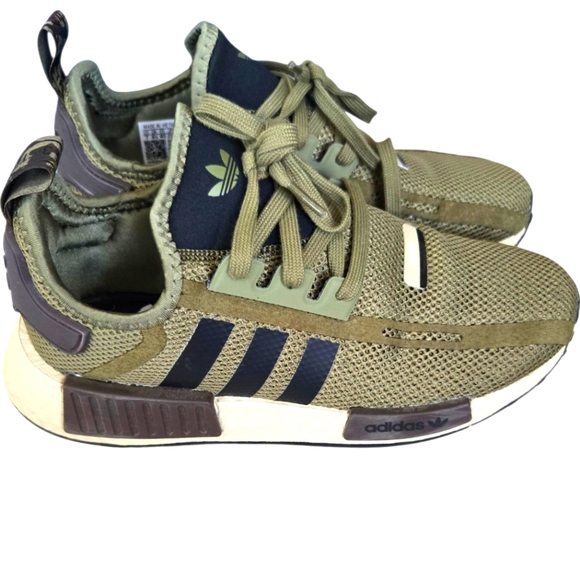 Adidas Mens Olive Green NMD Sneakers EUC - Picture 1 of 16